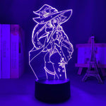 Lampe Genshin Impact Mona Megistus goodies lampe led 3D cadeau décor cosplay