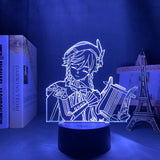 Lampe Genshin Impact Venti goodies lampe led 3D cadeau décor cosplay