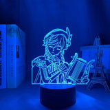 Lampe Genshin Impact Venti goodies lampe led 3D cadeau décor cosplay