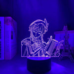 Lampe Genshin Impact Venti goodies lampe led 3D cadeau décor cosplay