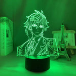 Lampe Genshin Impact Zhongli goodies lampe led 3D cadeau décor cosplay