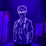 Lampe Haikyuu Kei Tsukishima goodies manga animé lampe led 3D