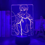 Lampe Haikyuu Wakatoshi Ushijima goodies manga animé lampe led 3D