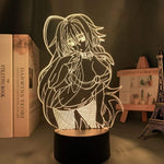 Lampe High School DxD Rias Gremory goodies manga animé lampe led 3D cadeau décor