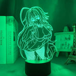 Lampe High School DxD Rias Gremory goodies manga animé lampe led 3D cadeau décor