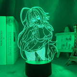 Lampe High School DxD Rias Gremory goodies manga animé lampe led 3D cadeau décor
