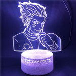 lampe Hunter X Hunter 3d Gon Killua Kurapika Hisoka Illusion lampe led 3D