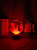 Lampe Hunter X Hunter Gon Freecss and Killua Zoldyck  Lampe led 3D Décor