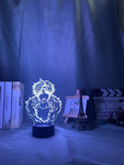 Lampe Hunter X Hunter Led Night Light Anime Lamp Kulolo for Bedroom Decor lampe led 3D