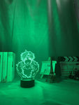 Lampe Hunter X Hunter Led Night Light Anime Lamp Kulolo for Bedroom Decor lampe led 3D