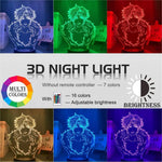 Lampe Hunter X Hunter Led Night Light Anime Lamp Kulolo for Bedroom Decor lampe led 3D