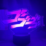 Lampe JoJo's Bizarre Adventure Letter  Lampe led 3D Décor