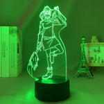 Lampe Jujutsu Kaisen Zenin Maki lampe led 3D goodies manga cadeau