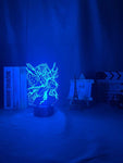 Lampe Kimetsu No Yaiba Led Night Light Anime Demon Slayer Lamp for Bedroom Decor Agatsuma Zenitsu Light lampe led 3D