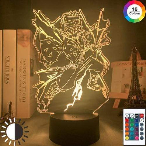 Lampe Kimetsu No Yaiba Led Night Light Anime Demon Slayer Lamp for Bedroom Decor Agatsuma Zenitsu Light lampe led 3D