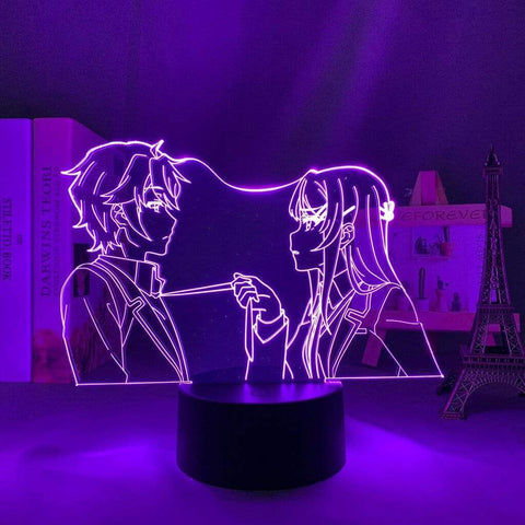 Lampe Mai Sakurajima Bunny Girl Senpai goodies animé manga lampe led 3D