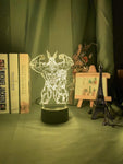 Lampe My Hero Academia All Might et Denki Kaminari décor veilleuse Lampe led 3D My hero academia