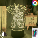 Lampe My Hero Academia All Might et Denki Kaminari décor veilleuse Lampe led 3D My hero academia