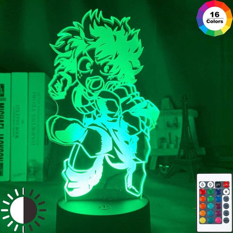 Lampe My Hero Academia Led Night Light Lamp Midoriya Izuku  Lampe led 3D Décor