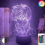 Lampe My Hero Academia Shoto Todoroki Face Design Led Night Light lampe led 3D