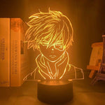 Lampe My Hero Academia Shoto Todoroki Face Design Led Night Light lampe led 3D