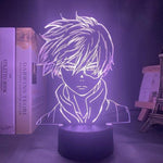 Lampe My Hero Academia Shoto Todoroki for Bedroom Decor lampe led 3D