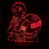 Lampe Naruto Gaara goodies manga lampe led 3D