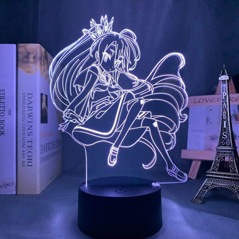 Lampe No Game No Life Shiro lampe led 3D cadeaud écor goodies