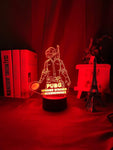 Lampe PlayerUnknown's Battlegrounds 3d Led Night Light 16 Colors lampe led 3D