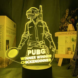 Lampe PlayerUnknown's Battlegrounds 3d Led Night Light 16 Colors lampe led 3D