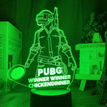 Lampe PlayerUnknown's Battlegrounds 3d Led Night Light 16 Colors lampe led 3D