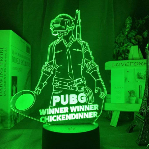 Lampe PlayerUnknown's Battlegrounds 3d Led Night Light 16 Colors lampe led 3D
