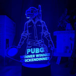 Lampe PlayerUnknown's Battlegrounds 3d Led Night Light 16 Colors lampe led 3D