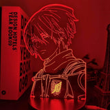 Lampe SNK Attack on Titan 4 Mikasa Ackerman lampe led 3D cadeaud décor goodies