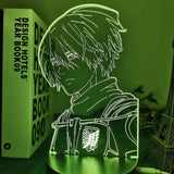 Lampe SNK Attack on Titan 4 Mikasa Ackerman lampe led 3D cadeaud décor goodies