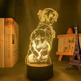Lampe SNK Attack on Titan Annie Leonhart lampe led 3D cadeau décor goodies