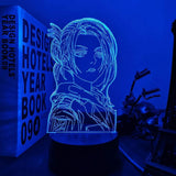 Lampe SNK Attack on Titan Annie Leonhart lampe led 3D cadeau décor goodies