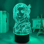 Lampe SNK Attack on Titan Annie Leonhart lampe led 3D cadeau décor goodies