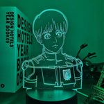 Lampe SNK Attack on Titan Armin Arlert Manga Shingeki No Kyojin lampe led 3D cadeau manga