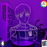 Lampe SNK Attack on Titan Armin Arlert Manga Shingeki No Kyojin lampe led 3D cadeau manga