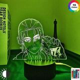 Lampe SNK Attack on Titan Eren X Jujutsu Kaisen lampe led 3D cadeau décor goodies