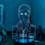 Lampe SNK  Attack on Titan Erwin Smith lampe led 3D cadeau décor goodies