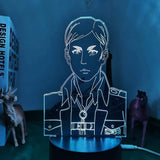 Lampe SNK  Attack on Titan Erwin Smith lampe led 3D cadeau décor goodies