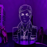 Lampe SNK  Attack on Titan Erwin Smith lampe led 3D cadeau décor goodies