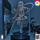 Lampe SNK Attack on Titan lampe led 3D cadeau décor goodies