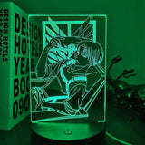 Lampe SNK Attack on Titan Levi Ackerman lampe led 3D cadeau décor goodies