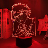 Lampe SNK Attack on Titan Levi Ackerman lampe led 3D cadeau manga décor