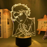 Lampe SNK Attack on Titan Levi Ackerman lampe led 3D cadeau manga décor