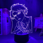 Lampe SNK Attack on Titan Levi Ackerman lampe led 3D cadeau manga décor