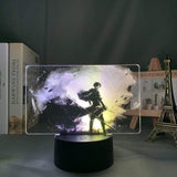 Lampe snk Attack on Titan Levi Ackerman  lampe led 3D goodies cadeau décoration manga